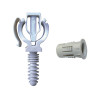 100 Colliers + chevilles simple Fixalpex pour multicouches (en seau)
