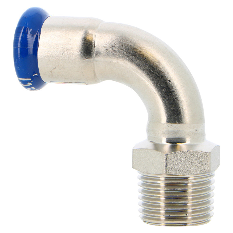 Coude à sertir 90° - Mco Inox Système SERTIsteel Inox - Empreinte M