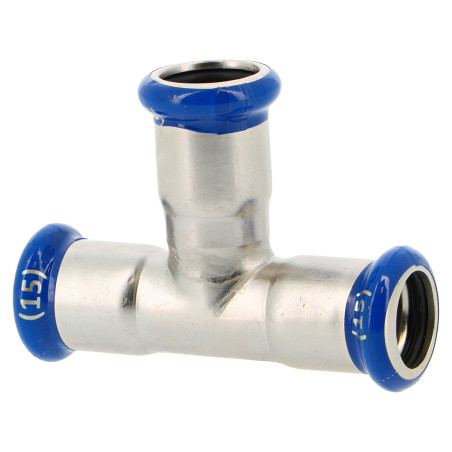 Té égal à sertir Inox Système SERTIsteel Inox - Empreinte M