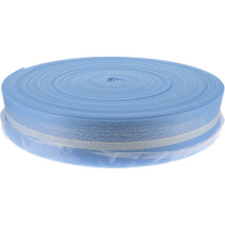 Bande Isolation Périphérique "FA" Autocollante+Bavette - (bleu) 50 m - 150x8 mm