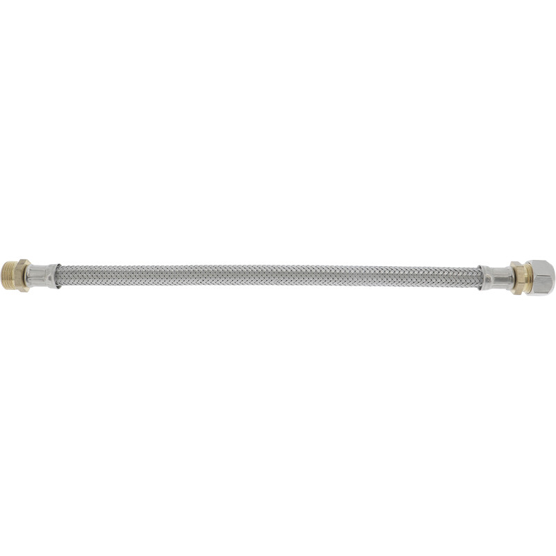 PBflex flexible mâle-bague tresse inox, série Standard (4MS), 3/8" bague 10, 300 mm, Ø passage 8 mm
