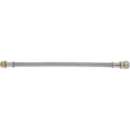 PBflex flexible mâle-bague tresse inox, série Standard (4MS), 3/8" bague 10, 300 mm, Ø passage 8 mm
