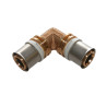 Coude 90° Laiton alpex_L MC à sertir empreinte F Ø 75 mm