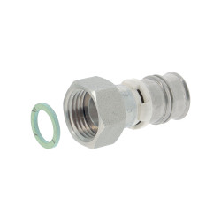 Eurocone nickelé turatec MC à sertir empreinte F ou TH 3/4"