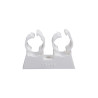 40 Colliers de fixation double pour tubes multicouches et métalliques Ø 25 mm