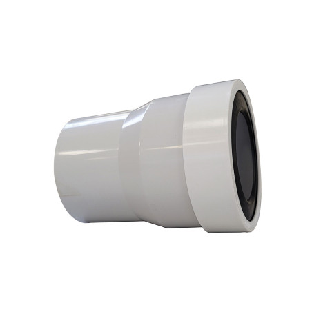 Pipe WC rigide droite, sortie cuvette Ø 85 à 107 mm, raccord femelle à coller - L. 160 mm