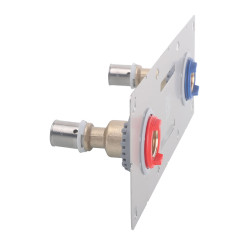 SERTIfix sortieDroit femelle Kit FixationDroitPlaque - SERTIpress E= 150 mm - 1/2" - Ø 13x16 - 13 mm