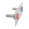 SERTIfix sortieDroit femelle Kit FixationDroitPlaque - SERTIpress E= 150 mm - 1/2" - Ø 13x16 - 13 mm