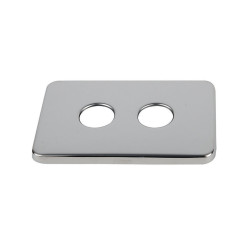 Plaque inox pour SERTIfix femelle, parois non faïencées ou parois PVC, entraxe 55 mm - 1/2"