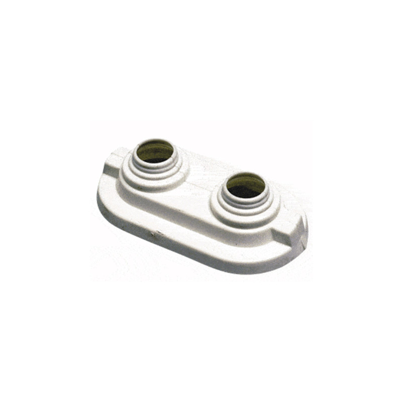 Rosace double à coller Pour tube Entraxe 40 mm - Ø ext 30 mm