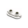 Rosace double à coller Pour tube Entraxe 40 mm - Ø ext 30 mm