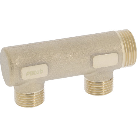 Collecteur Simple Sans prise purgeur 3/4" 1/2" Entraxe 50 mm Ø 27 mm