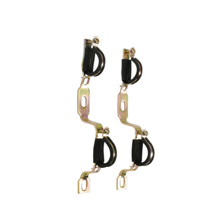 Paire de support pour collecteur avec garniture isophonique