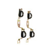 Paire de support pour collecteur avec garniture isophonique