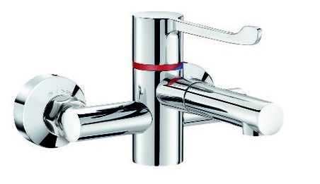 Mitigeur de lavabo thermostatique séquentiel mural SECURITHERM BIOCLIP - Mitigeurs d'évier