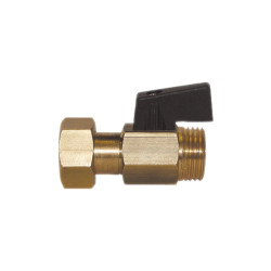 Vanne à sphrère laiton monobloc FM pour portée plate- Poignée ABS 1/2"