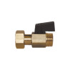 Vanne à sphrère laiton monobloc FM pour portée plate- Poignée ABS 1/2"