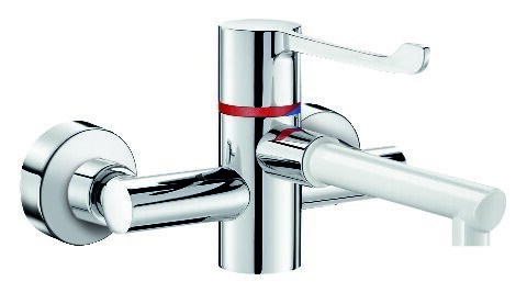 Mitigeur de lavabo thermostatique séquentiel mural SECURITHERM BIOCLIP, réf. H9610S