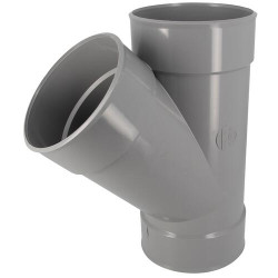 Culotte simple, femelle-femelle à 45°, à coller, en PVC