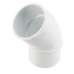 Coude en TECHTAN®, Mâle-femelle à 45°, pour tube de descente Ø 50, LG16