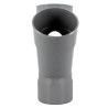 Culotte double parallèle, Ø 100, femelle-femelle à 45°, à coller, gris, en PVC