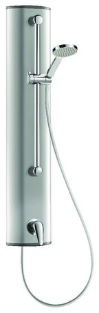 Panneau de douche alu alimentation cachée mitigeur