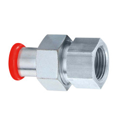 Raccord union à sertir femelle EZ Système SERTIsteel Carbone- Empreinte M