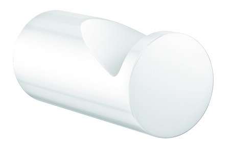 Patère crochet Inox époxy blanc
