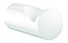 Patère crochet Inox époxy blanc