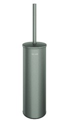 Porte-balai WC mural ac couvercle Inox