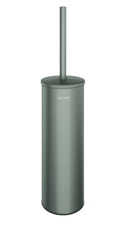 Porte-balai WC mural ac couvercle Inox