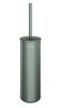 Porte-balai WC mural ac couvercle Inox