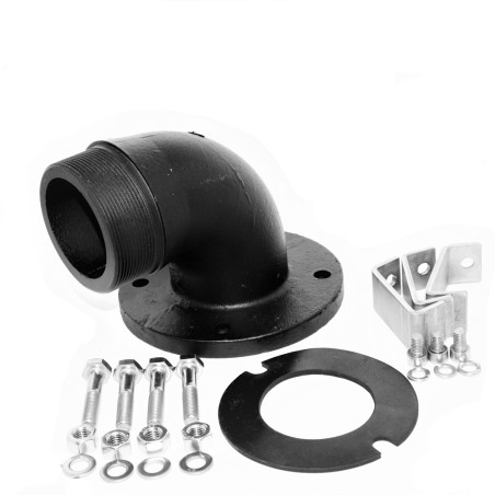 Kit coude ref. mâle SEMISOM 650 L/L+ Pieds à visser compris
