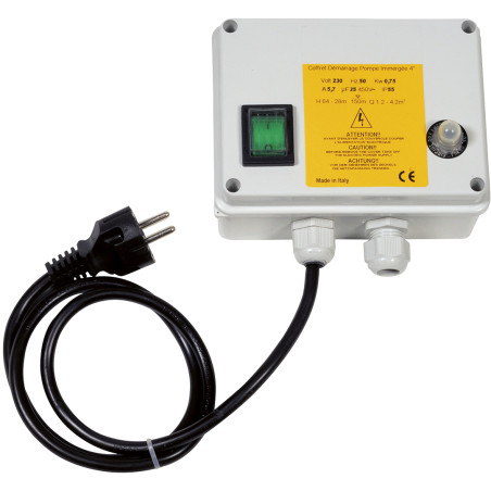 Coffret de démarrage pour pompe kW.(12,5 µf - 3A.)