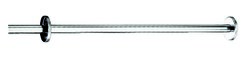 Porte-rideau droit Inox poli brillant, réf. 2359
