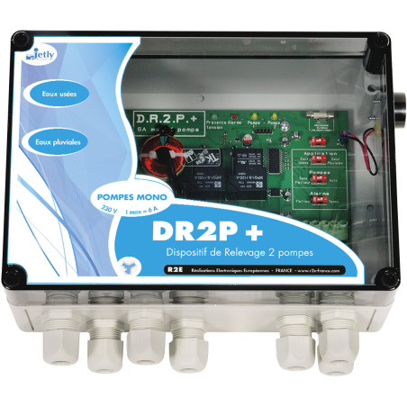 Coffret pour 2 pompes de relevage DR2P+ 6A Monophasé