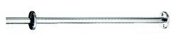 Porte-rideau droit Inox poli brillant, réf. 355