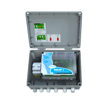 Coffret de commande et de protection DR2P+ sous enveloppe - 2x6A