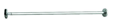 Porte-rideau droit réglable Ø20 Inox