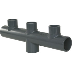 Collecteur PVC-3 X mâle Et 1 X Femelle à coller