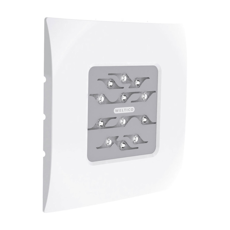 Projecteur carré blanc 12 LEDS 28 W pour piscines