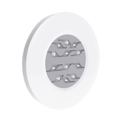 Projecteur rond blanc 12 LEDS 28 W pour piscines