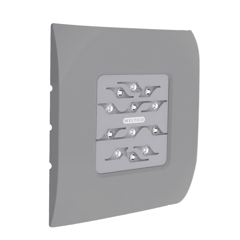 Projecteur carré gris 12 LEDS 28 W pour piscines