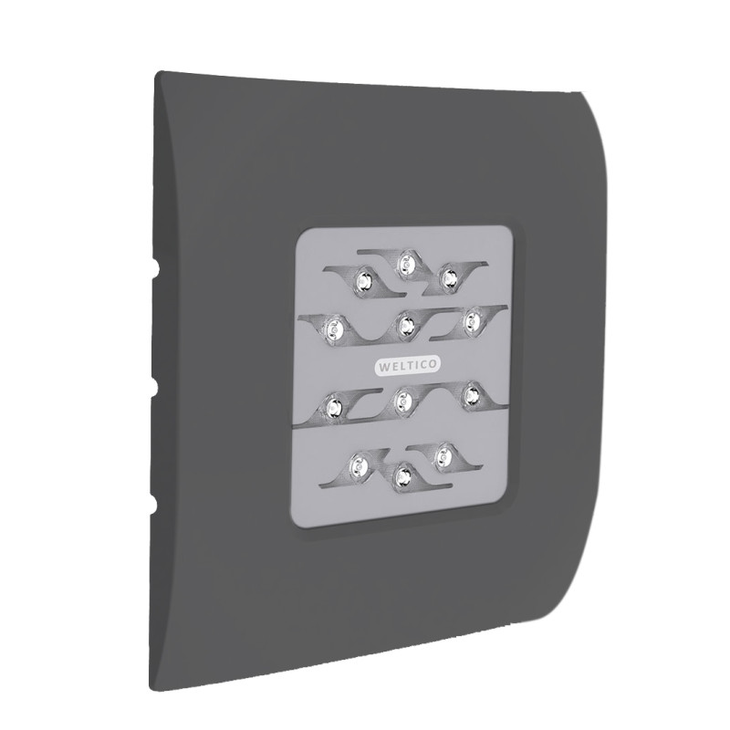 Projecteur carré anthracite LEDS pour piscines