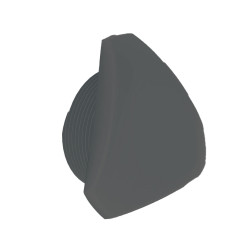 Bouchon triangle pour prise balai Anthracite