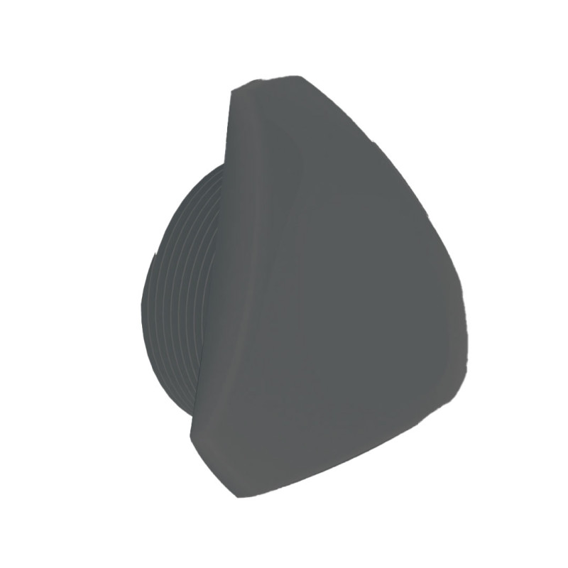 Bouchon triangle pour prise balai Anthracite