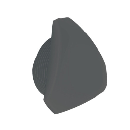 Bouchon triangle pour prise balai Anthracite