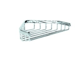 Porte-savon mural d'angle Inox poli
