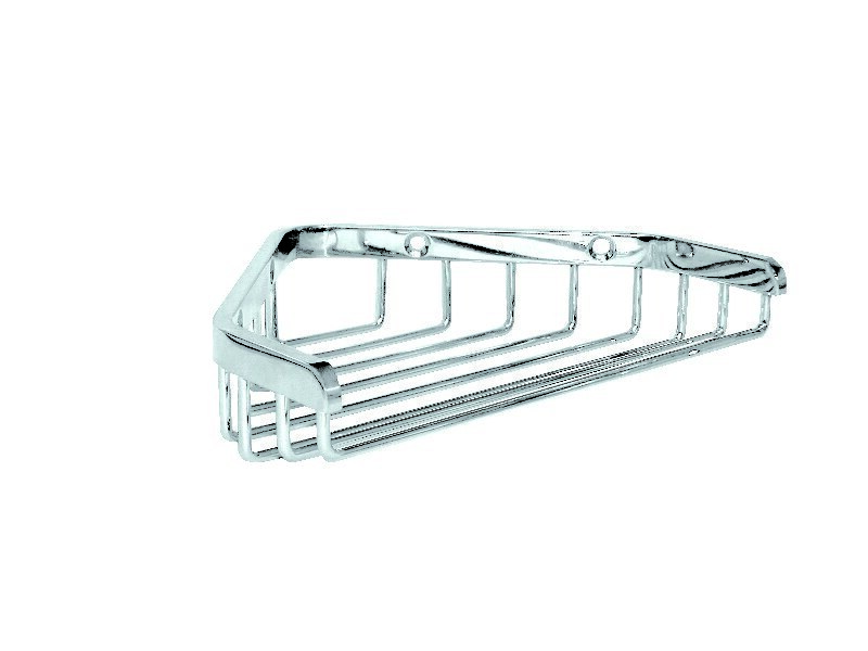 Porte-savon mural d'angle Inox poli