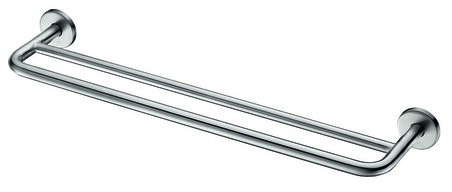 Porte-serviette 2 barres Ø20 L.600 Inox, réf. 510790S